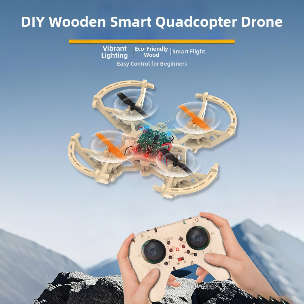 Kit Model Drone Kayu RC 3 Mode - Drone Kit Octocopter ulasan dan harga